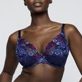 SAN ANGEL half padded plunge bra Water Blue