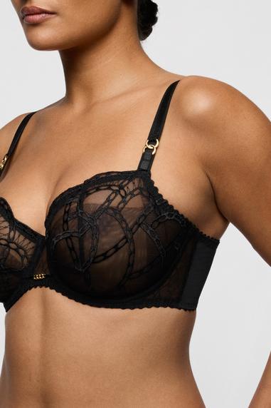 PrimaDonna NAICA balcony bra with vertical seam Black