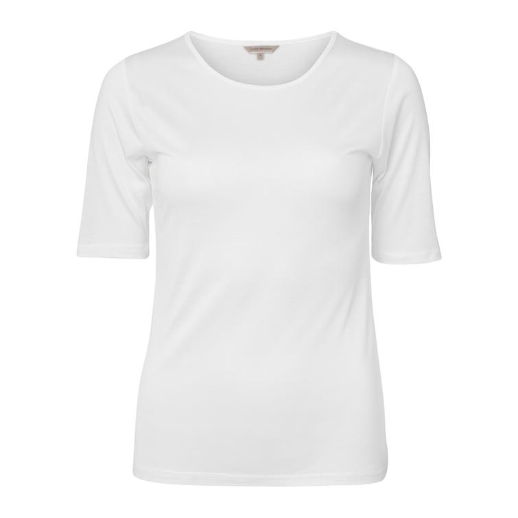 Lady Avenue Pure Silk t-shirt Off-white