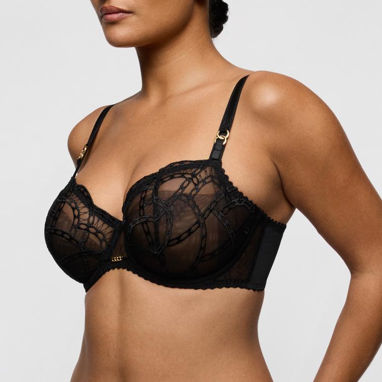 PrimaDonna NAICA balcony bra with vertical seam Black