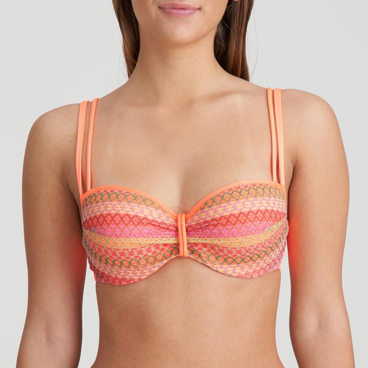 Marie Jo Swim ALMOSHI padded balcony bikini top Juicy Peach