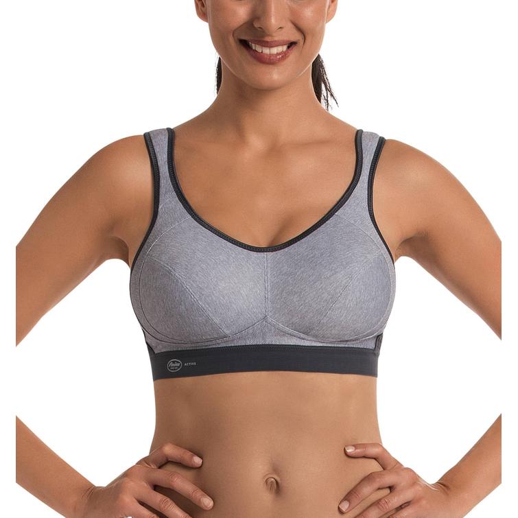 Extreme Control sports bra Heather Grey