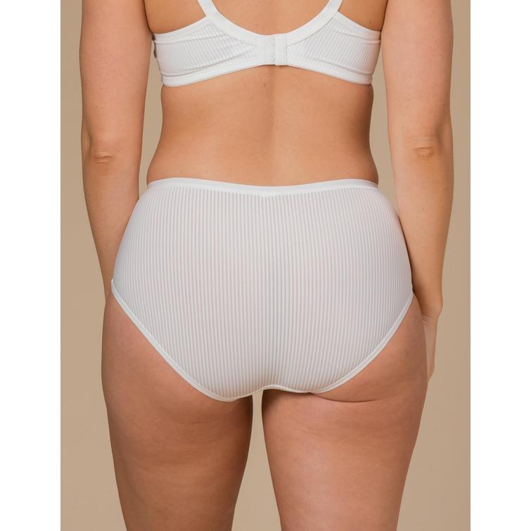Trofé Sanna Stripe midi brief Ivory