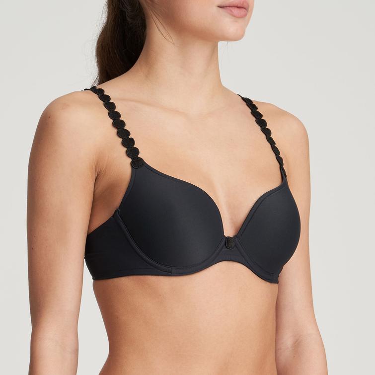 Marie Jo TOM padded heart shape bra Charcoal