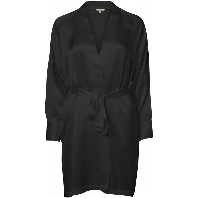 Pure silk kimono Musta