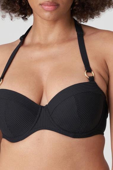 PrimaDonna Swim SAHARA padded balcony bikini top Black