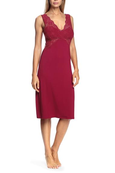 Sleeveless nightdress with lace Chianti