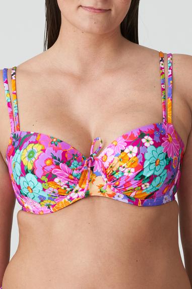 PrimaDonna Swim NAJAC padded balcony bikini top Floral Explosion