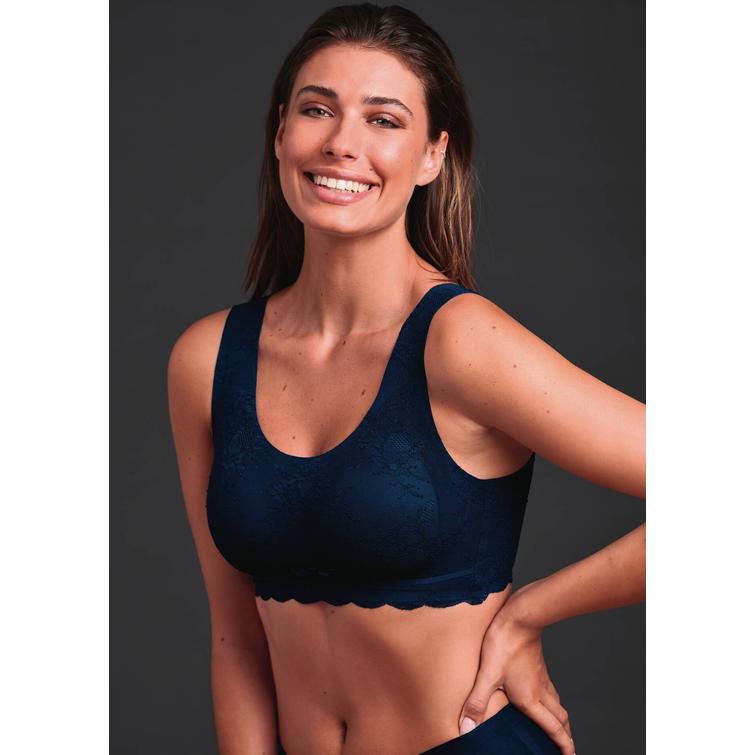 Anita Essential Lace bralette Maritime Blue