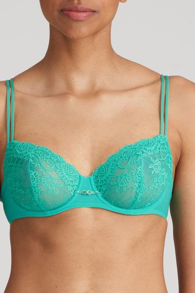 Marie Jo MELIPHA balconette-rintaliivi pystysaumalla Vivid Green