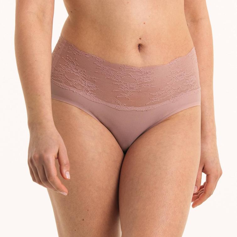 Anita Essential Lace full brief Rosewood