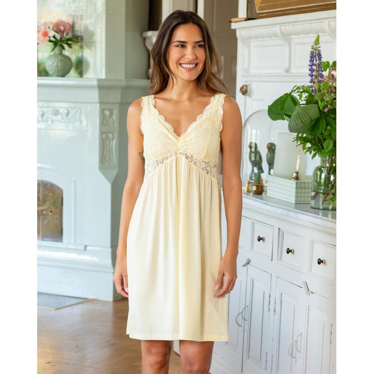 Trofé lace nightgown Yellow