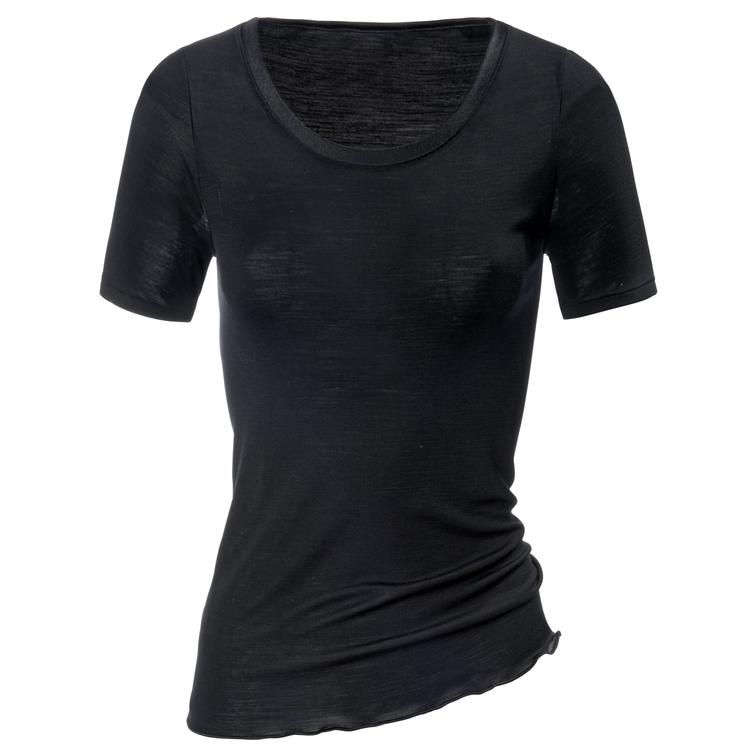 Calida True Confidence t-shirt i ullsilke Svart