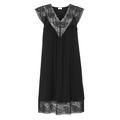 Damella nightdress with lace Black