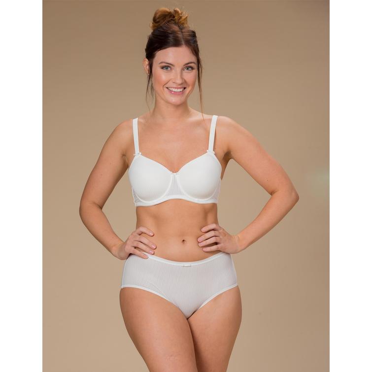 Trof&eacute; Sanna Stripe topattu rintaliivi Ivory