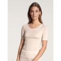 Calida True Confidence t-shirt i ullsilke Light Ivory