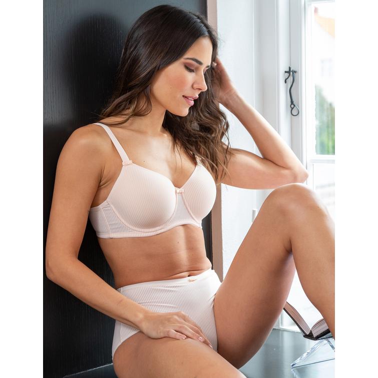 Trof&eacute; Sanna Stripe topattu rintaliivi Light Orange