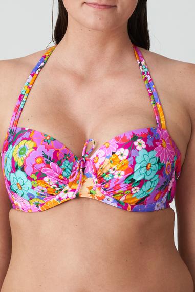 PrimaDonna Swim NAJAC padded balcony bikini top Floral Explosion