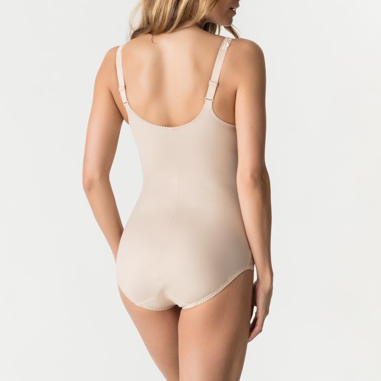 DEAUVILLE kaarituellinen body Caff&eacute; Latte