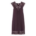 Damella nightdress with lace Plum