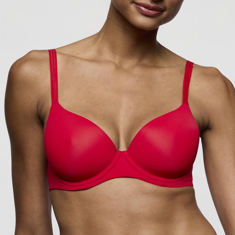 Marie Jo LOUIE full cup spacer bra True Red