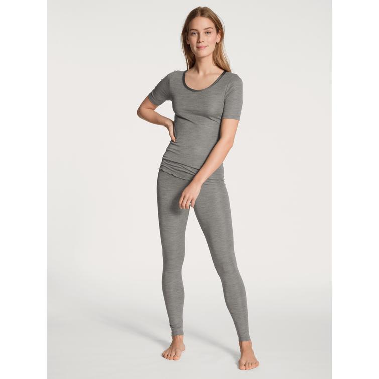 Calida True Confidence woolsilk leggings Platin Mel&eacute;