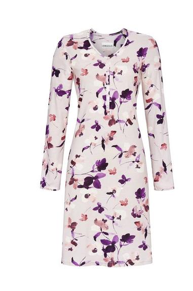 Ringella Women nightdress with buttons Lavender