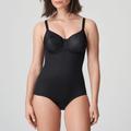 SATIN kaarituellinen body musta