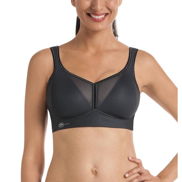 Anita Air Control padded sports bra Anthracite
