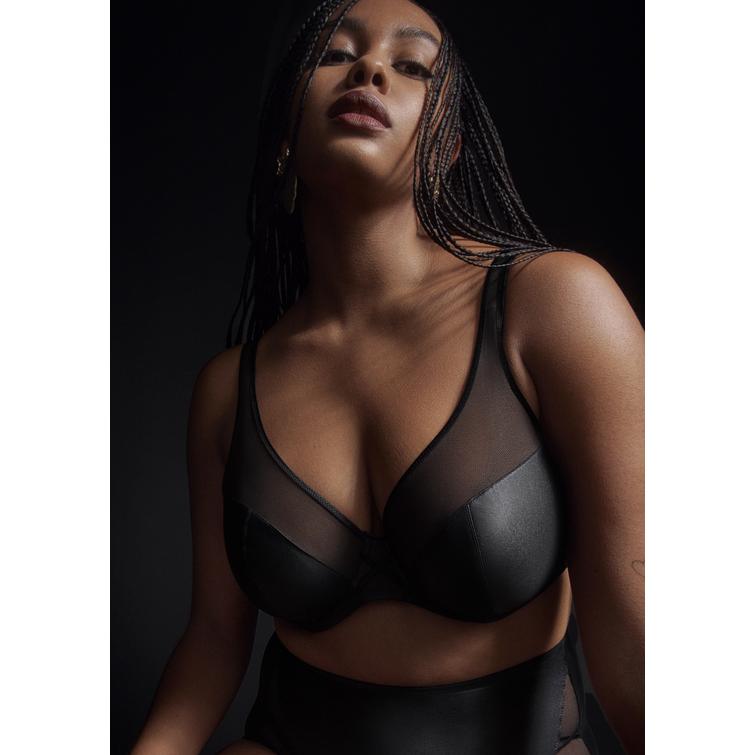 PrimaDonna Twist ZIPOLITE half padded plunge bra Black