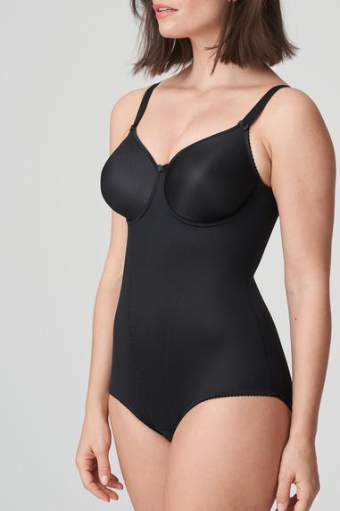 SATIN underwired body Black