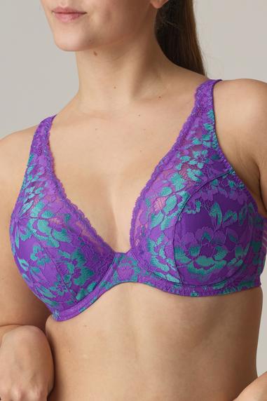 PrimaDonna Twist VERAO halvvadderad plunge-bh Italian Acai