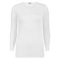 Lady Avenue Pure Silk футболка с длинным рукавом Естественно-белый