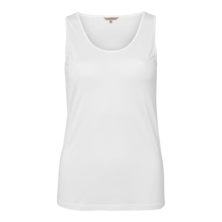 Lady Avenue Pure Silk toppi Luonnonvalkoinen