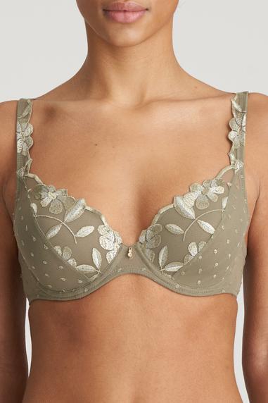 Marie Jo AGNES topattu plunge-rintaliivi Golden Olive