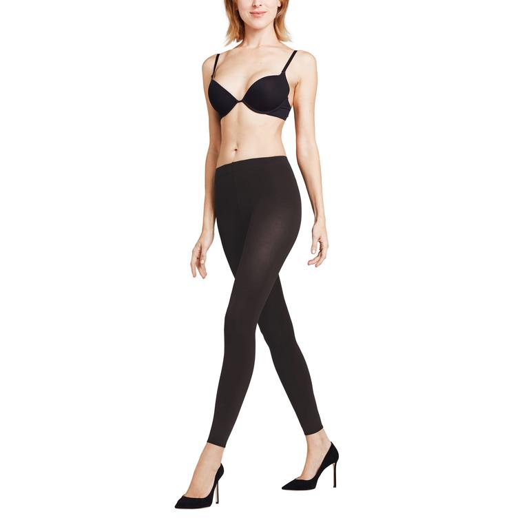 Falke Pure Matt 100 den леггинсы черного цвета
