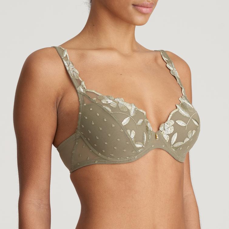 Marie Jo AGNES topattu plunge-rintaliivi Golden Olive