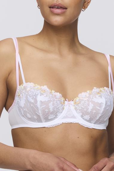 Marie Jo LIZELOT balconette-rintaliivi pystysaumalla White