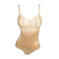SATIN underwired body Cognac