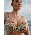 PrimaDonna Swim TUBOU half padded plunge bikini top Ikat Summer