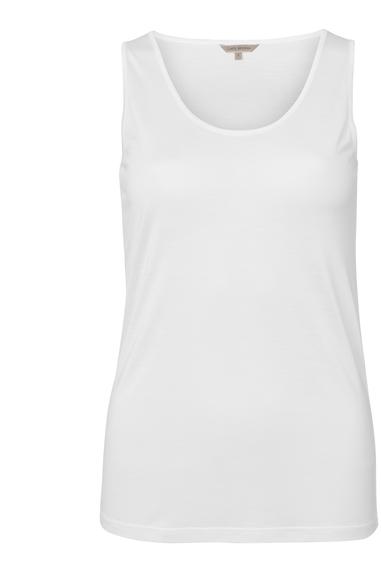 Lady Avenue Pure Silk toppi Luonnonvalkoinen