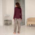 Lady Avenue flannel pyjamas Plum