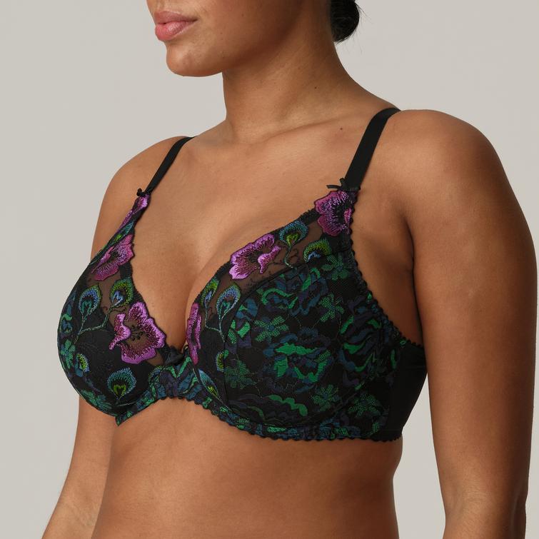 SAN ANGEL half padded plunge bra Peacock Feather