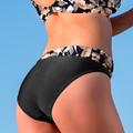 Wiki Barbados bikinitrosa med vikbar midja Brown/Black