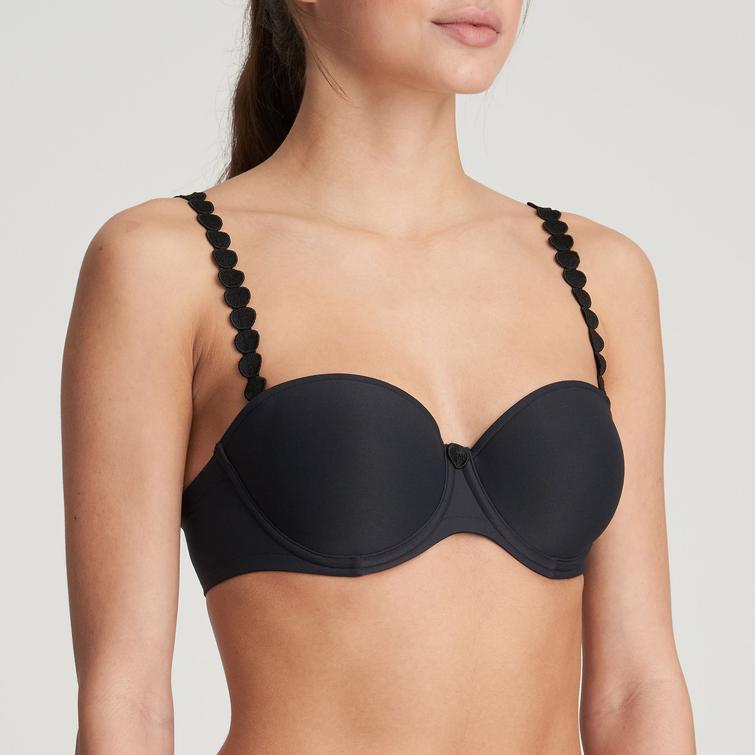 Marie Jo TOM topattu olkaimeton rintaliivi Charcoal