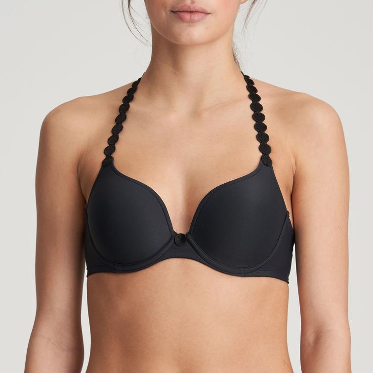 Marie Jo TOM padded heart shape bra Charcoal