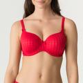 MADISON padded heart shape bra scarlet