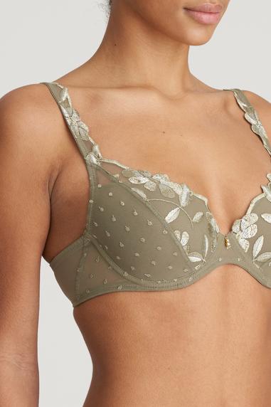 Marie Jo AGNES topattu plunge-rintaliivi Golden Olive