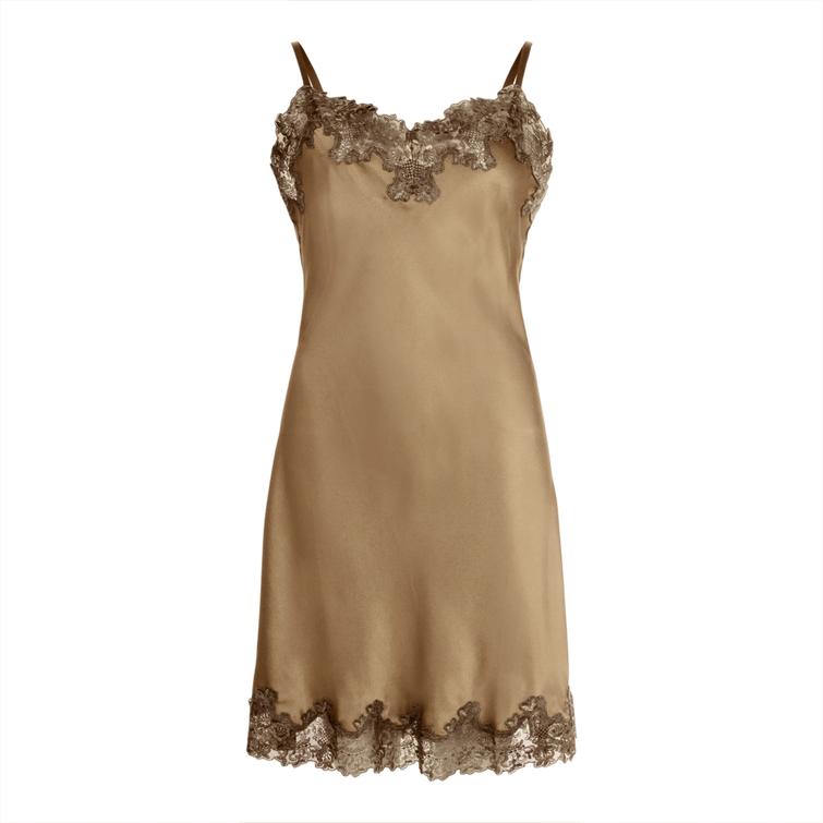 Lady Avenue Pure Silk y&ouml;asu pitsill&auml; Vintage Gold