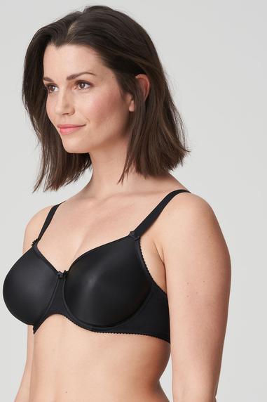 Satin bh med fullkupa Svart